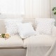 Cross-border Nordic INSIZE chain-embroidered jacquard throw pillow covers, floral and bird twill cushion covers, living room sofa fabrics Cross-border Nordic INSIZE chain-embroidered jacquard throw pillow covers, floral and bird twill cushion covers, living room sofa fabrics