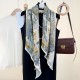 Spring and summer, fashionable, youthful, new thin silk scarves for moms, holiday gifts, niche retro secret forest print scarves. Spring and summer, fashionable, youthful, new thin silk scarves for moms, holiday gifts, niche retro secret forest print scarves.